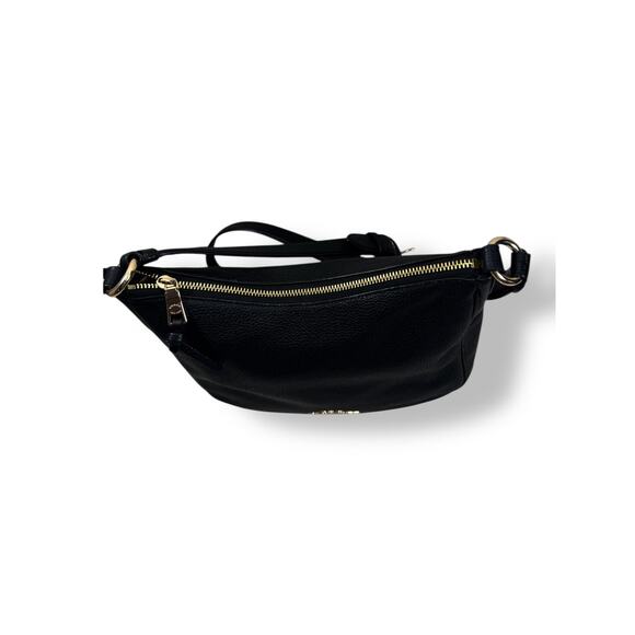 Coach Ellie File Bag Black Pebble Leather Crossbody Shoulder Bag Gold Hardware - Picture 6 of 16